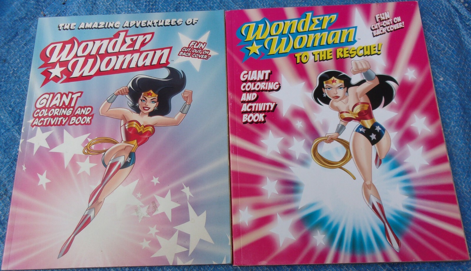 Adventures Of Wonder Woman Activity & Coloring Book Lot 2008 DC Comics Unused