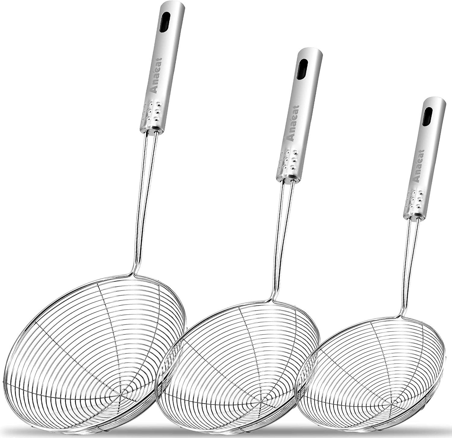 Spider Skimmer Strainer Ladle Deep Frying Chinese Spoon and Stainless Steel Wire