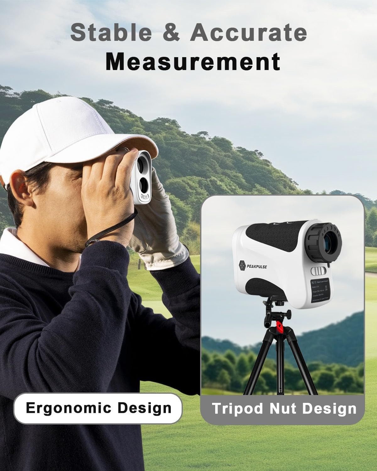 Accurate Golf Rangefinder - 6X Magnification 0.5yd Accuracy