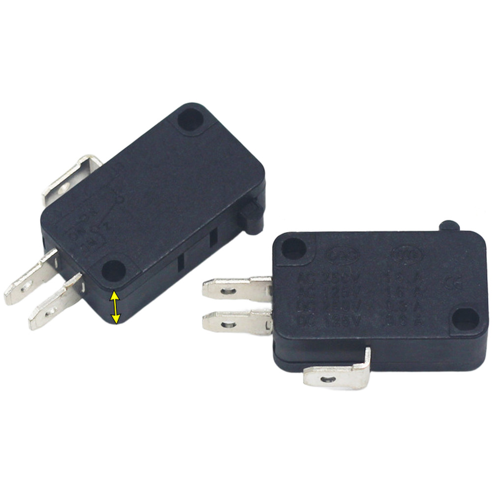 Black 3-Pin Limit Switches 5pcs Bakelite Construction for Cooking Appliance Use