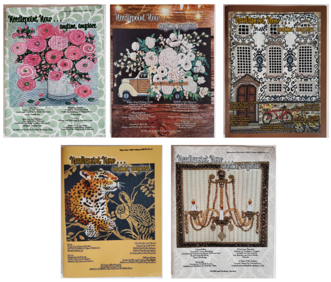Needlepoint Now 2024 and 2025 pattern magazines good condition