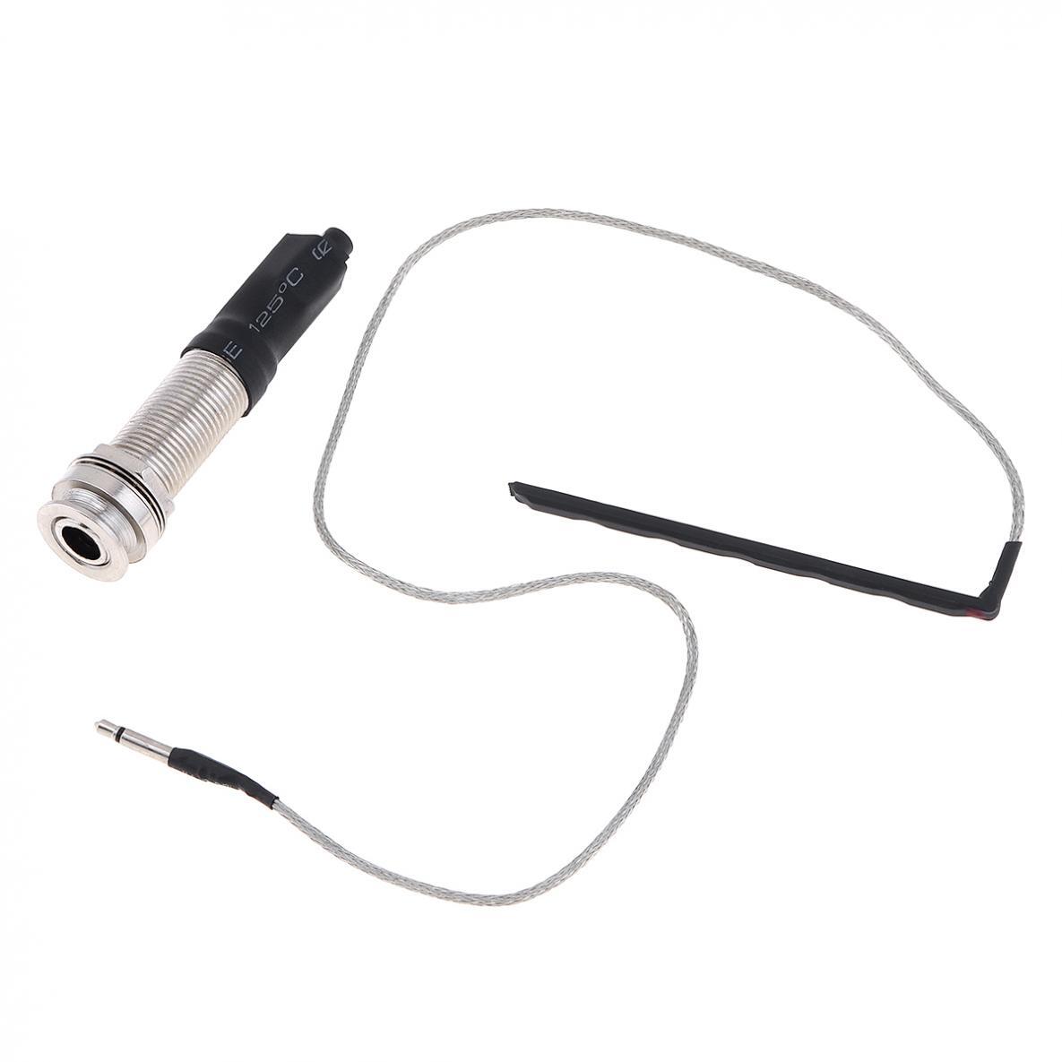 1/4" Piezo Pickup Under-Saddle Passive For Ukulele / Acoustic Guitar 1/8 jack