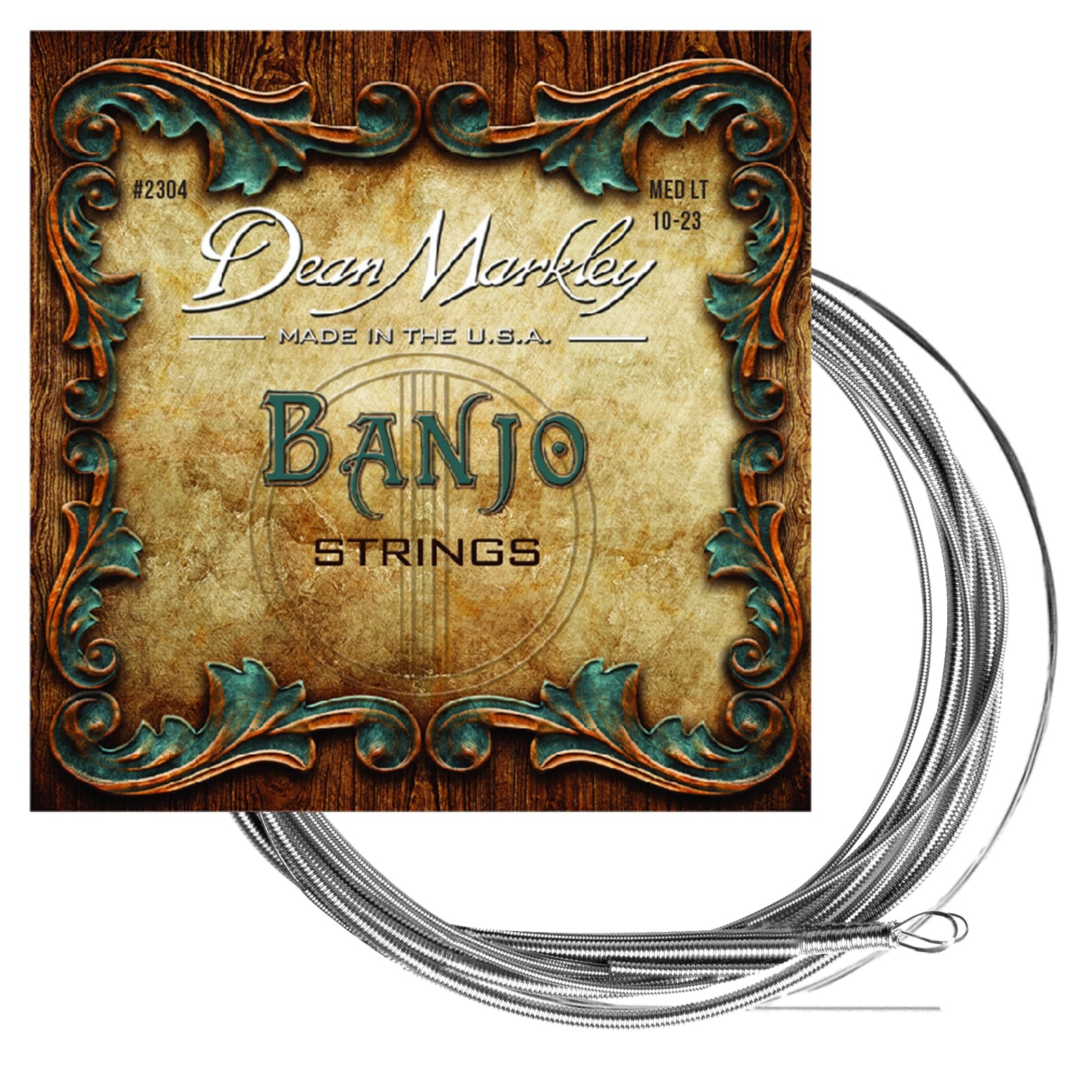 Dean Markley Banjo Strings 5 String Set, Medium Light Gauge 10-24, Silver