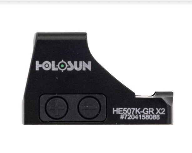 Holosun 507K Open Reflex Green Dot Sight 2 MOA, Black - HE507K-GR X2