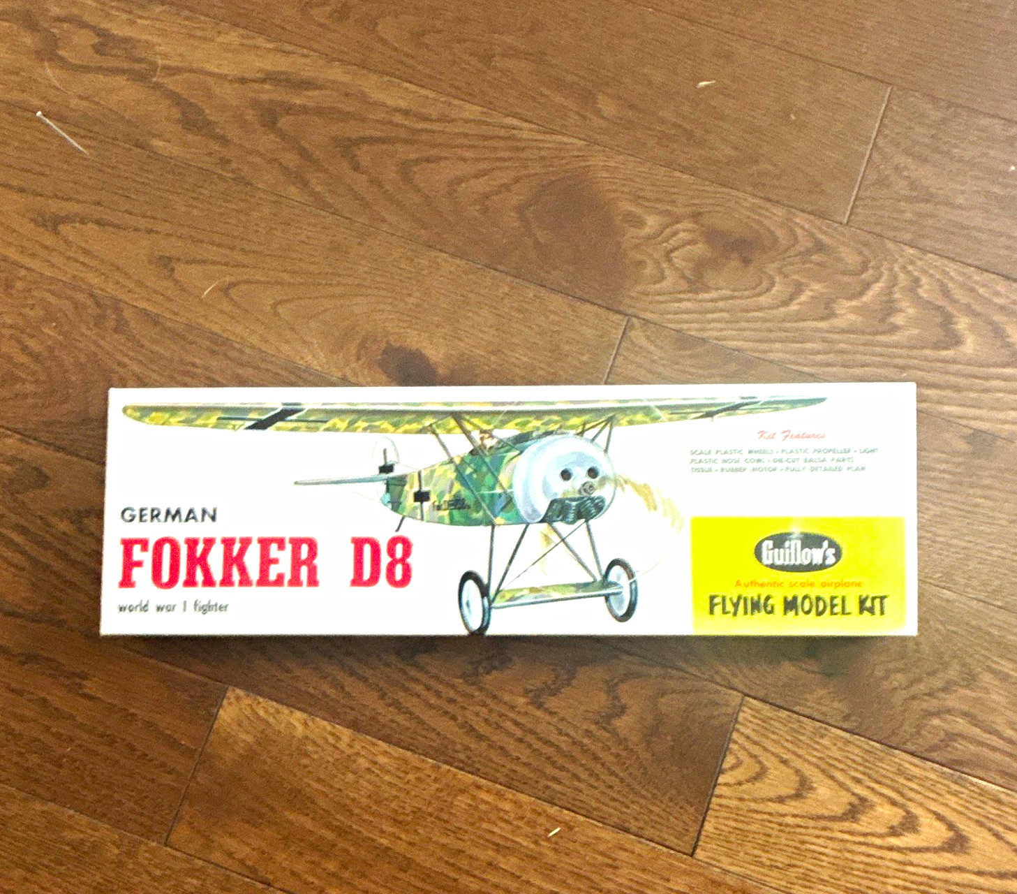 Guillow's German Fokker D8 Flying Model Kit 696 Multicolor Vintage