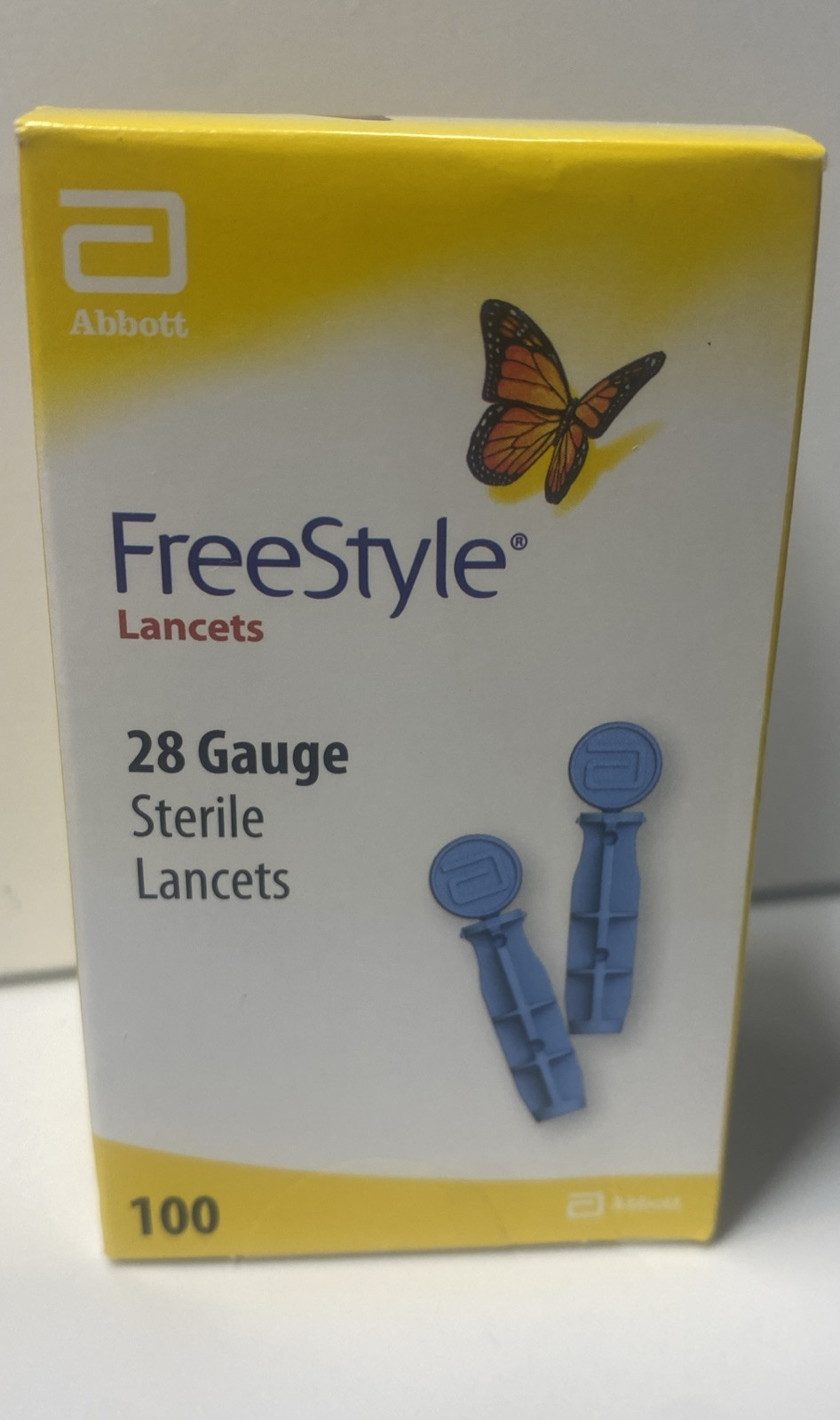 Freestyle 28 Gauge Sterile Lancets  Pack of 100 Expires 02/26/2029 New Sealed