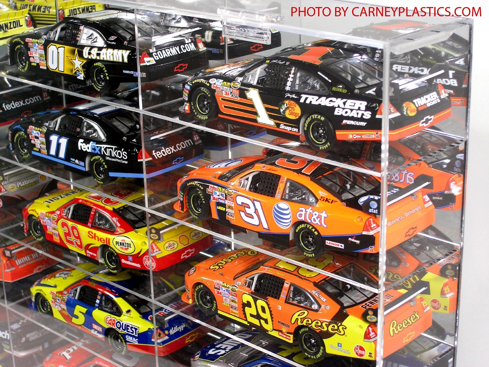 NASCAR Diecast Display Case, 24 Compartment 1/24 scale