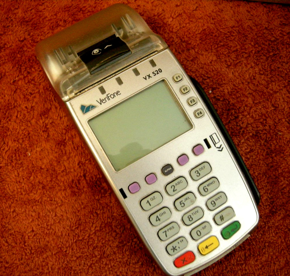 (2) VeriFone VX 520 VX520 EMV Credit Card Machine *Untested NO Power Cord *AS IS