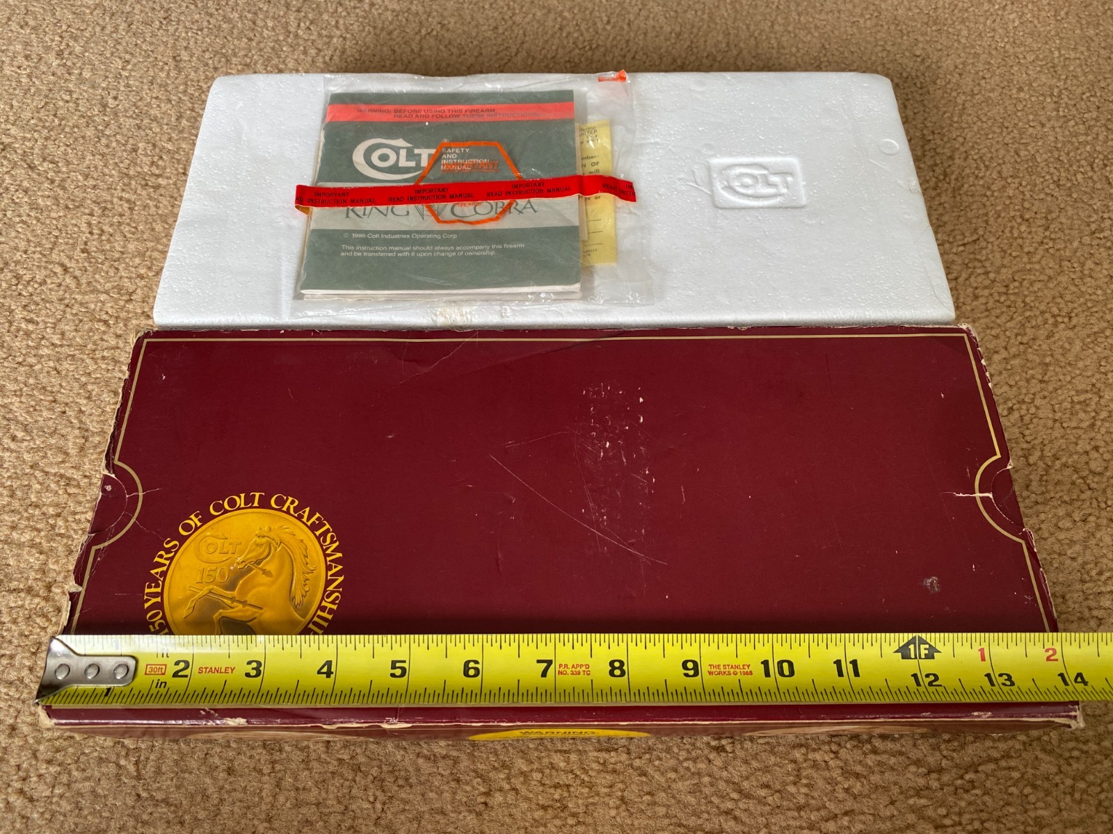 VINTAGE COLT KING COBRA BOX