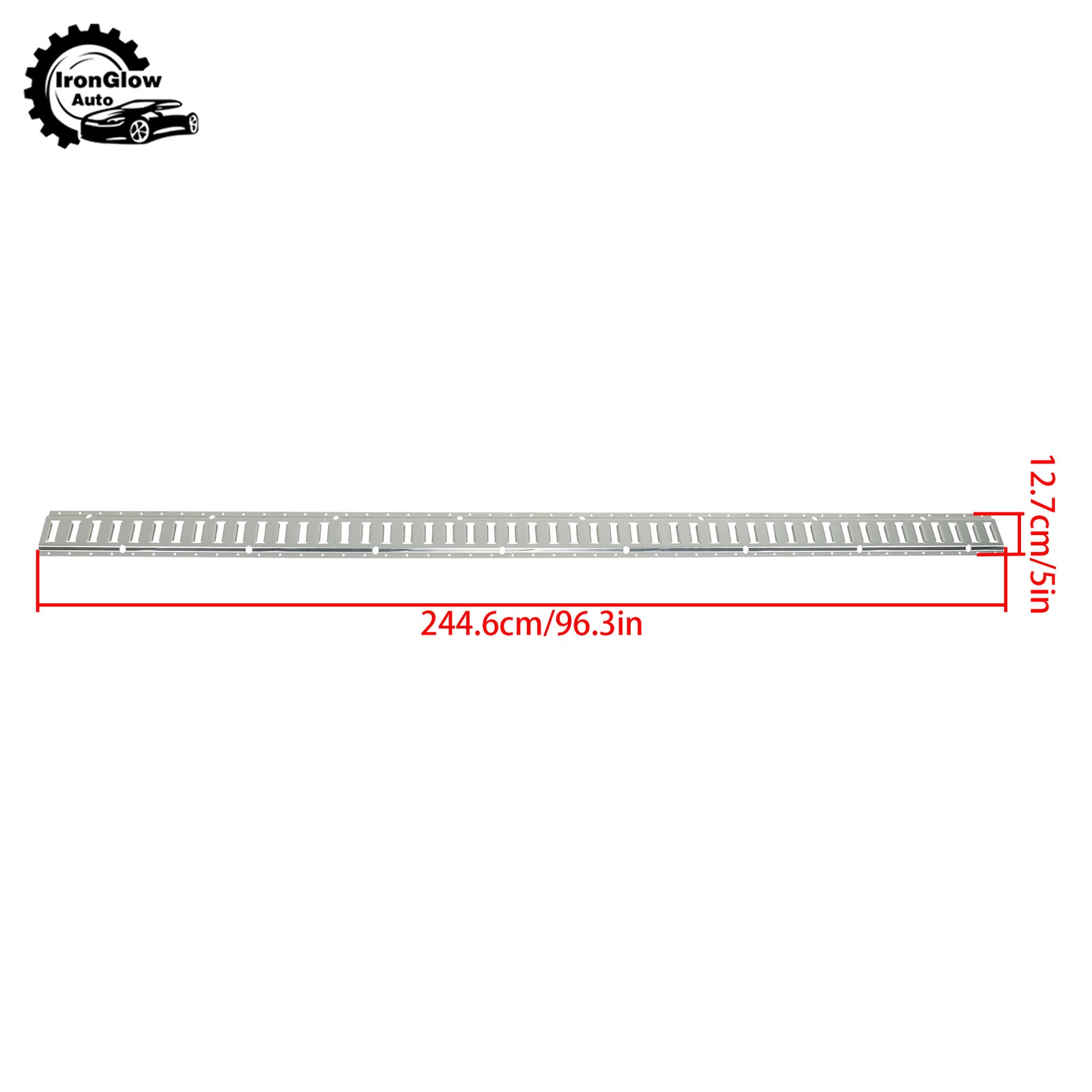 28 Piece 8' Galvanized E Track Rail Set Silver Finish For Large Cargo Trailers