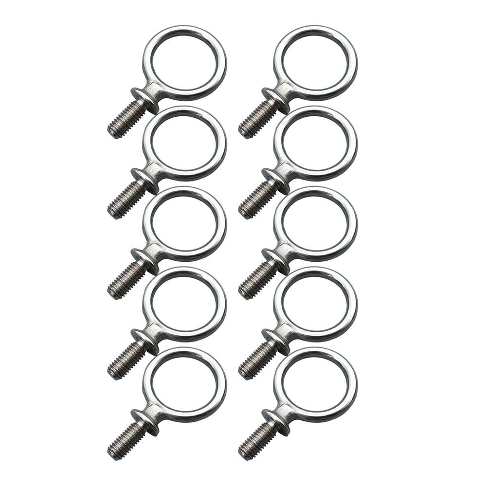 10 x Stainless Steel Equestrian Leather Strap Buckle Rings with for m10 Bolts