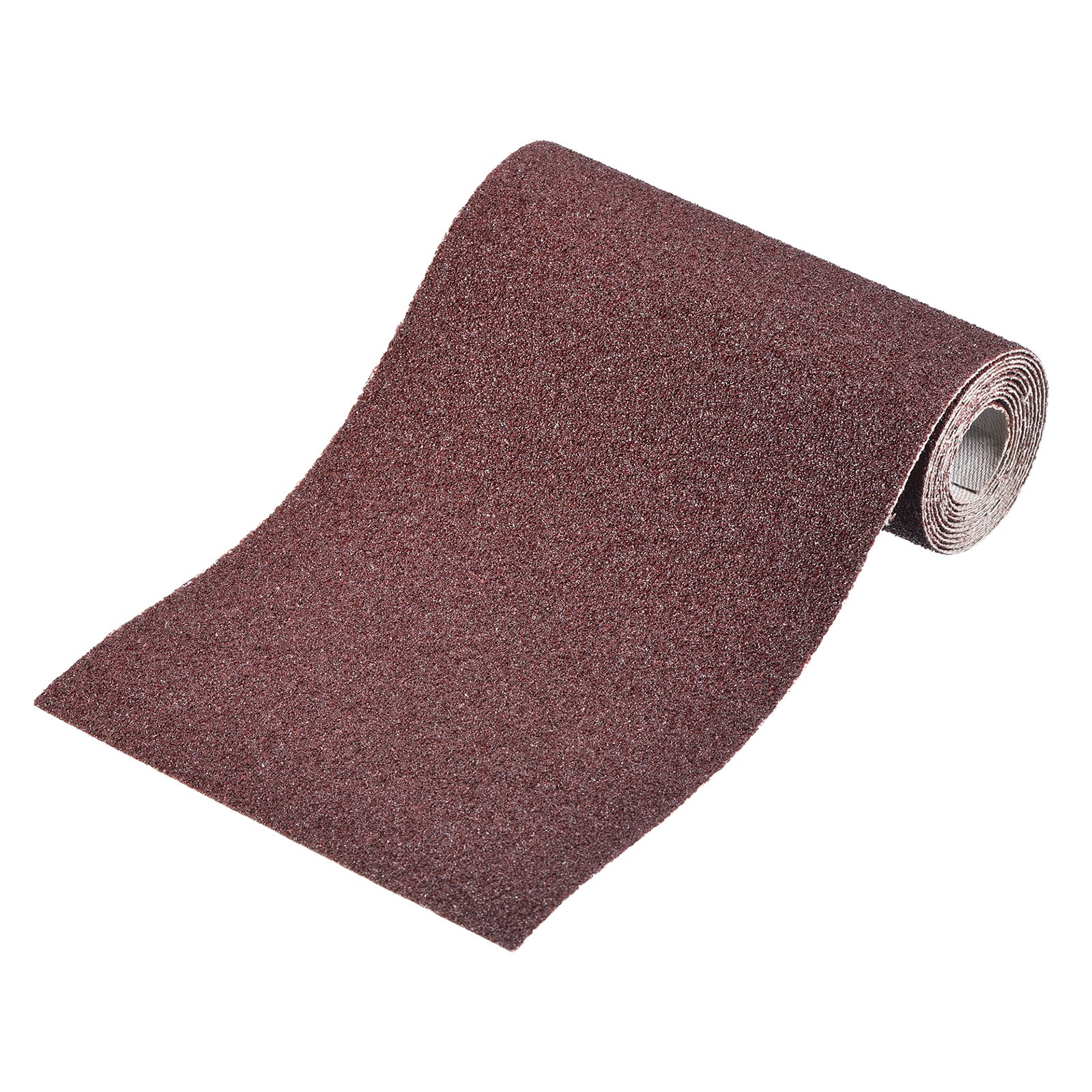 80 Grit Sandpaper Roll, 4 Inch x 3.28 Feet Emery Cloth, Red