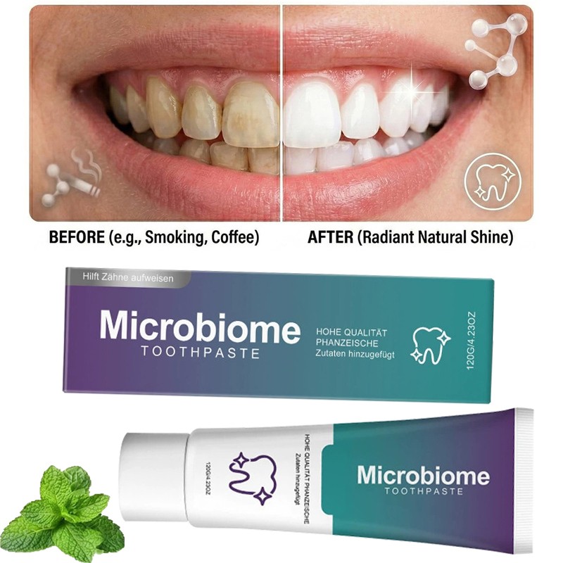Microbiome Mint Flavor Gum Toothpaste Cleaning Toothpaste Sensitive Teeth US