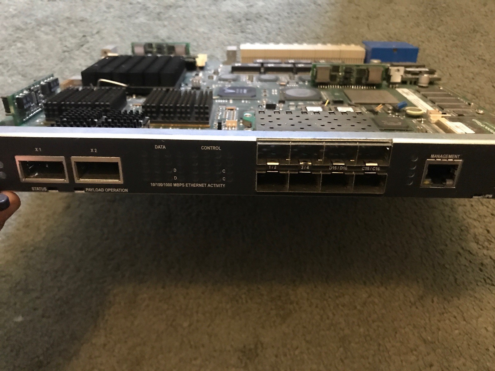 Fortinet FortiController 5208 Computer Board Firewall Assembly Used