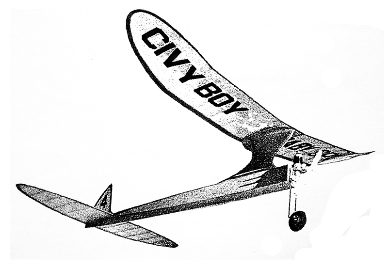 Model Airplane Plans (FF): Civy Boy 51 Class 'A' Engine by Paul Gilliam (1950)