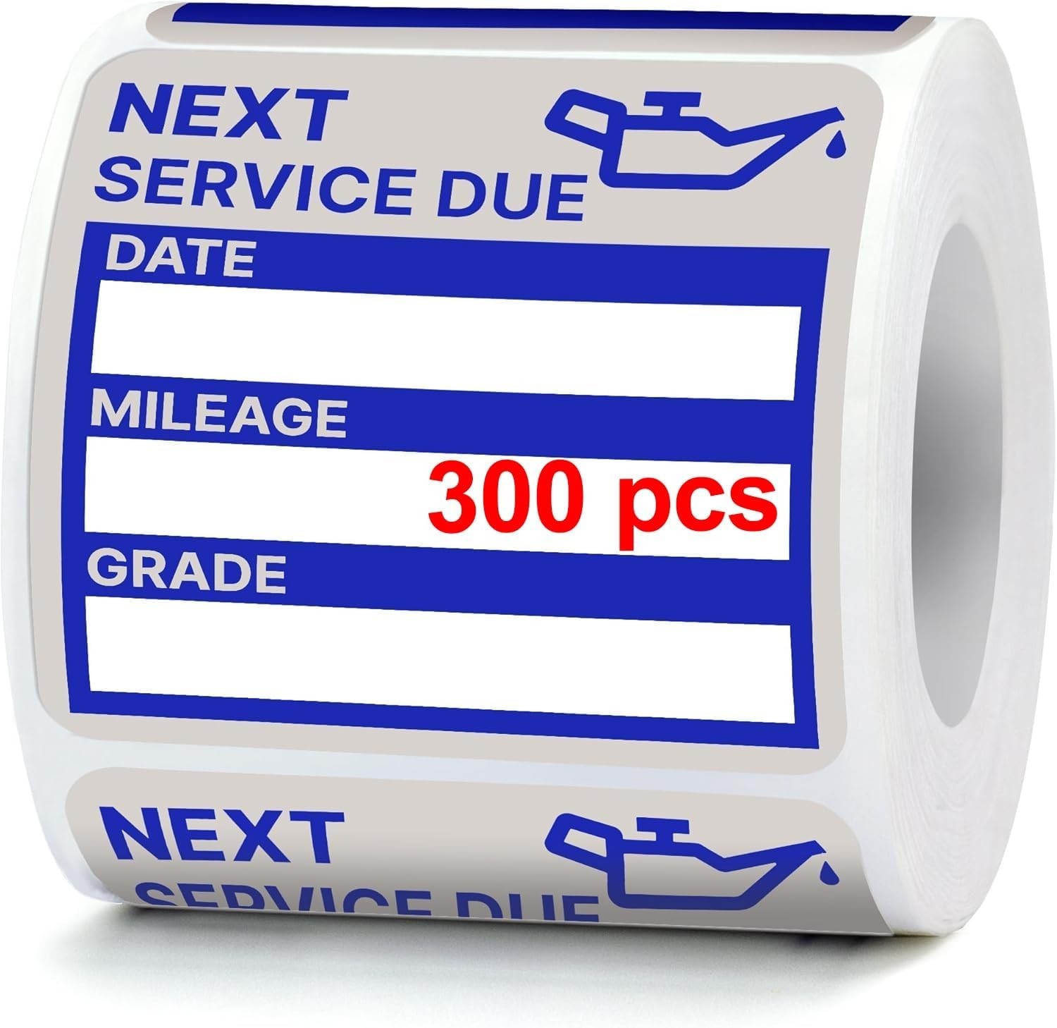 300PCS Oil Change Reminder Stickers 2x2 Service Labels Next Due Auto Tags