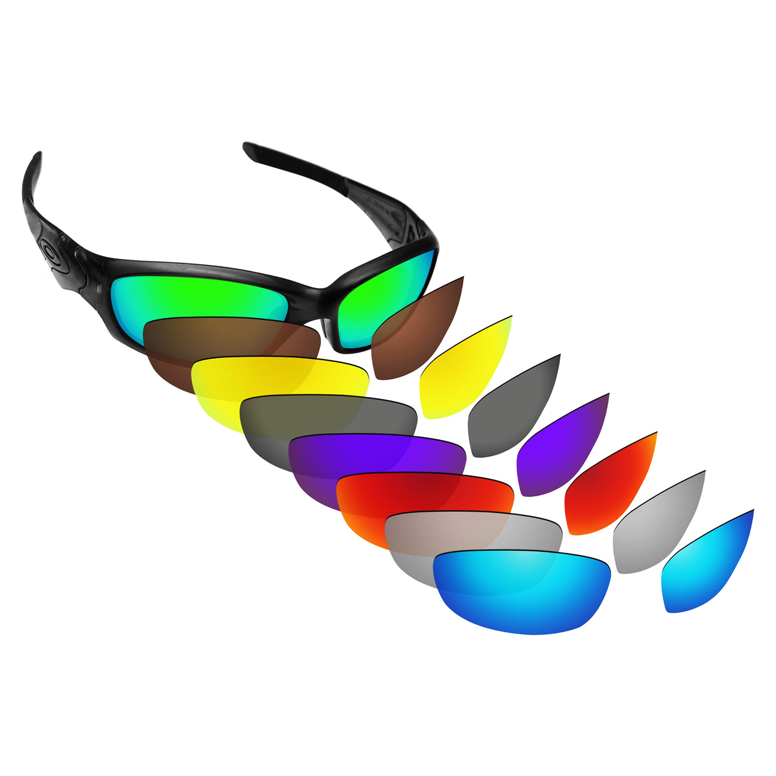 Hawkry Polarized Replacement Lenses for-Oakley Whisker 05-715- Options