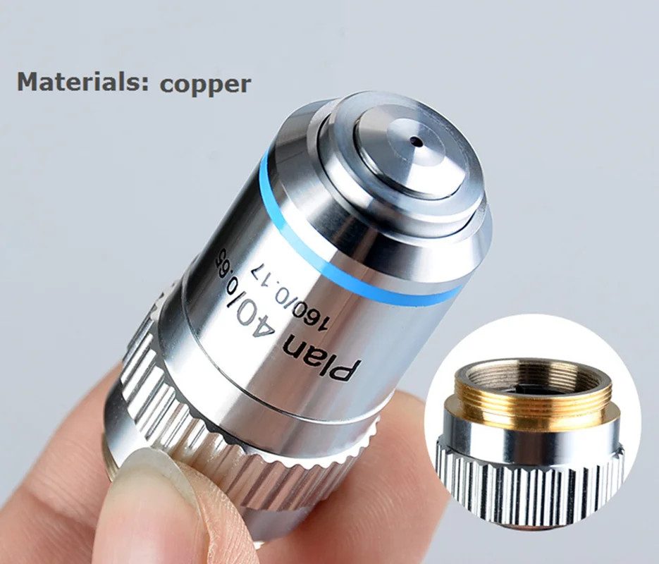 Plan Achromatic Objective Lens Biological Microscope Objectives Standard RMS