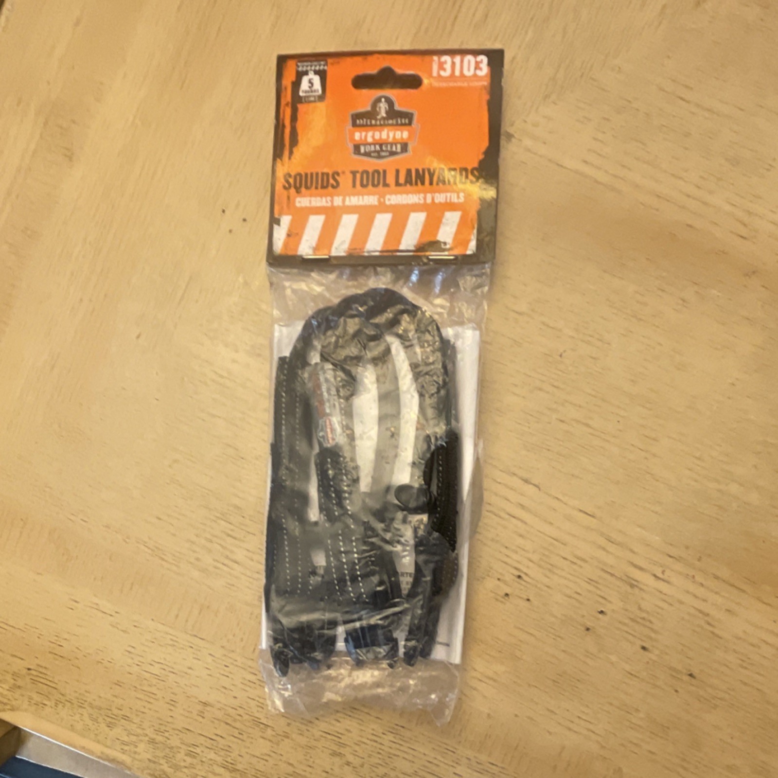 Ergodyne Squids Tool Lanyards 13103 Black Safety Tool Lanyard Secure Attachment