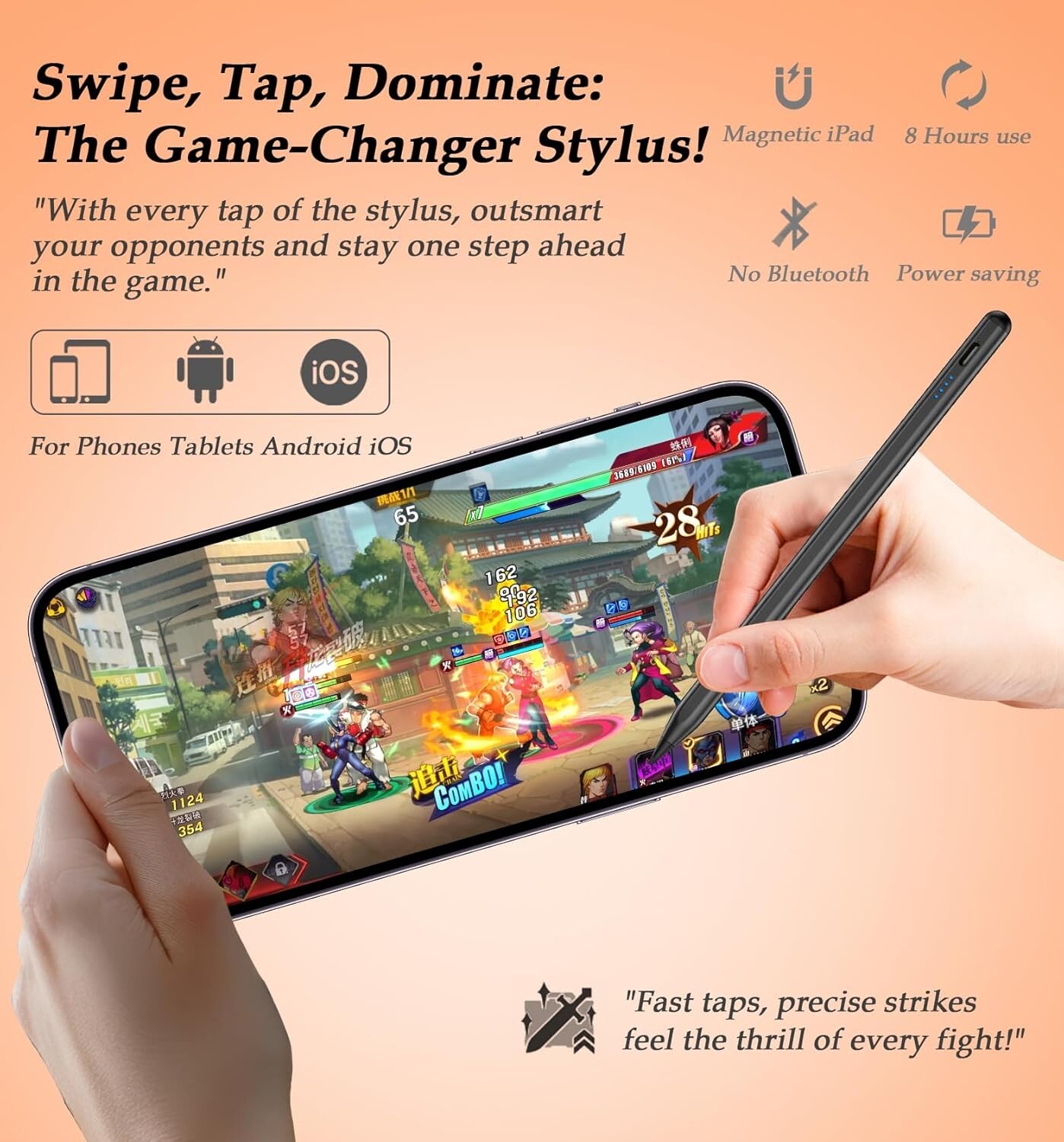 Universal Rechargeable Pencil for iPhone/iPad/Samsung/Android/Tablet Smartphone