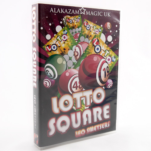 LOTTO SQUARE DVD & GIMMICKS BY LEO SMETSERS ALAKAZAM MAGIC TRICKS SCRATCH CARDS