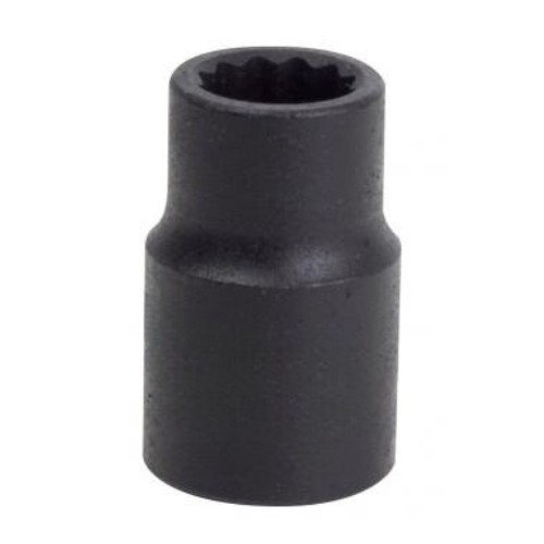 Sunex 216Z 1/2" Drive 1/2" 12-Point SAE Impact Socket, Chrome-Moly, Black Oxide