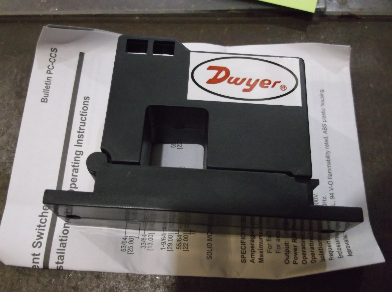 NEW IN PKG DWYER CCS-211150 AC CURRENT SWITCH (WL10-3)