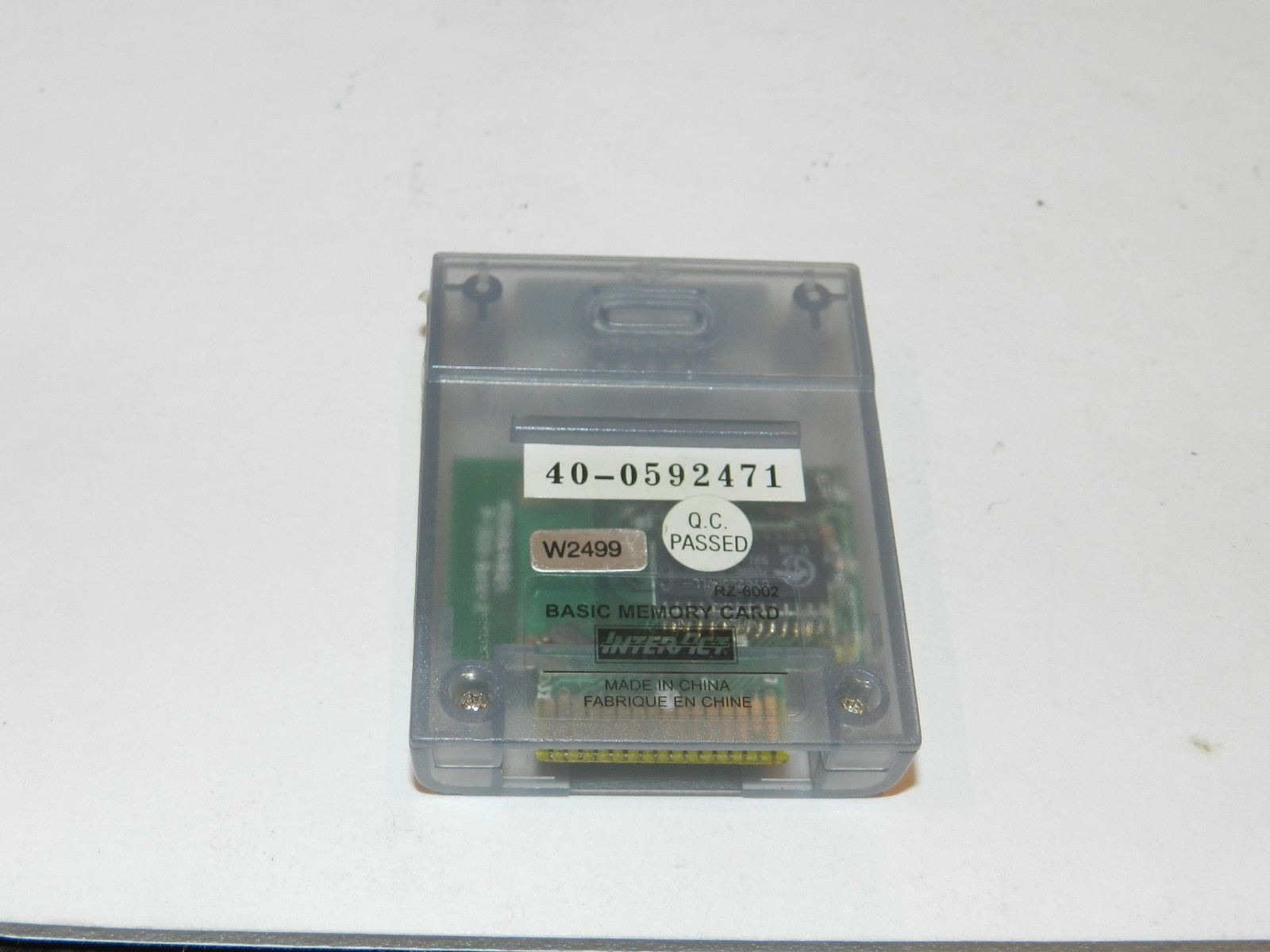 Interact Memory Card For Nintendo 64 N64 Clear Blue Tested