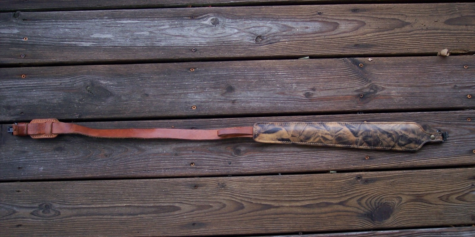 Leather Rifle Padded Cobra Sling W/Swivels Pathfinder