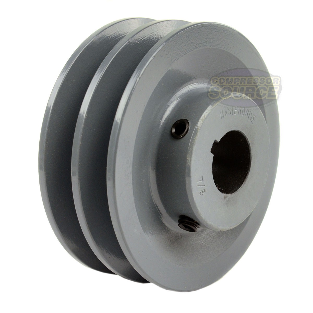 Cast Iron 4" Dual Groove Pulley Belt A Section 4L Pulley fits 7/8" Shaft