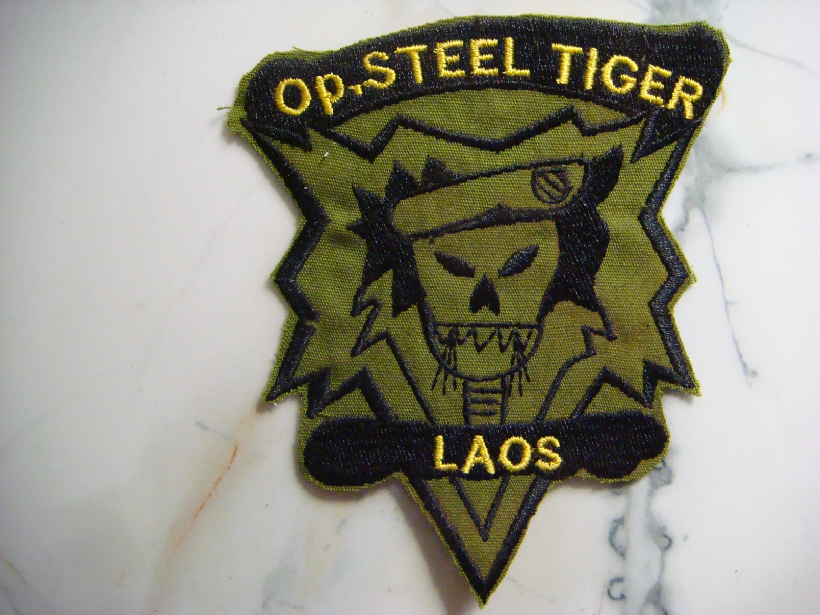 US 5th SF Grp MACV SOG  OPERATION STEEL TIGER IN LAOS. VIETNAM WAR PATCH