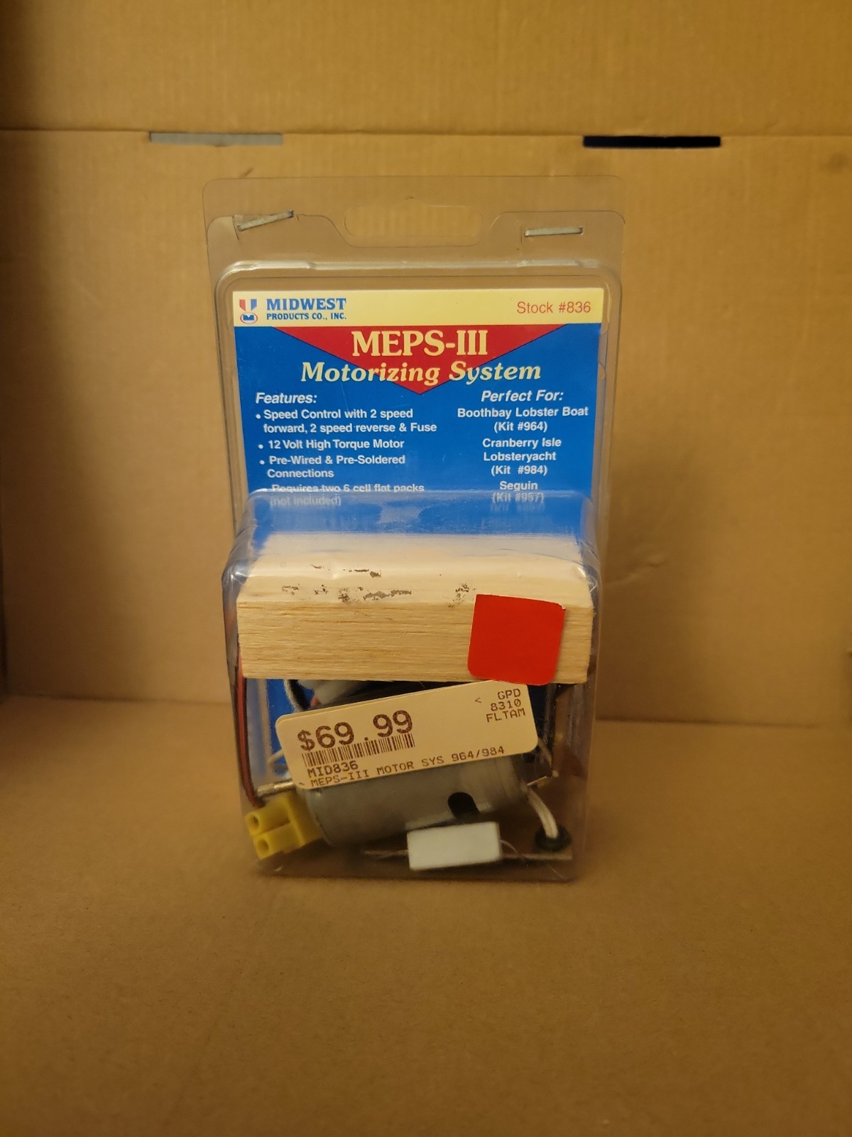 Vintage Midwest Products MEPS-III Motorizing System #8310 - RC Model Boat Drive