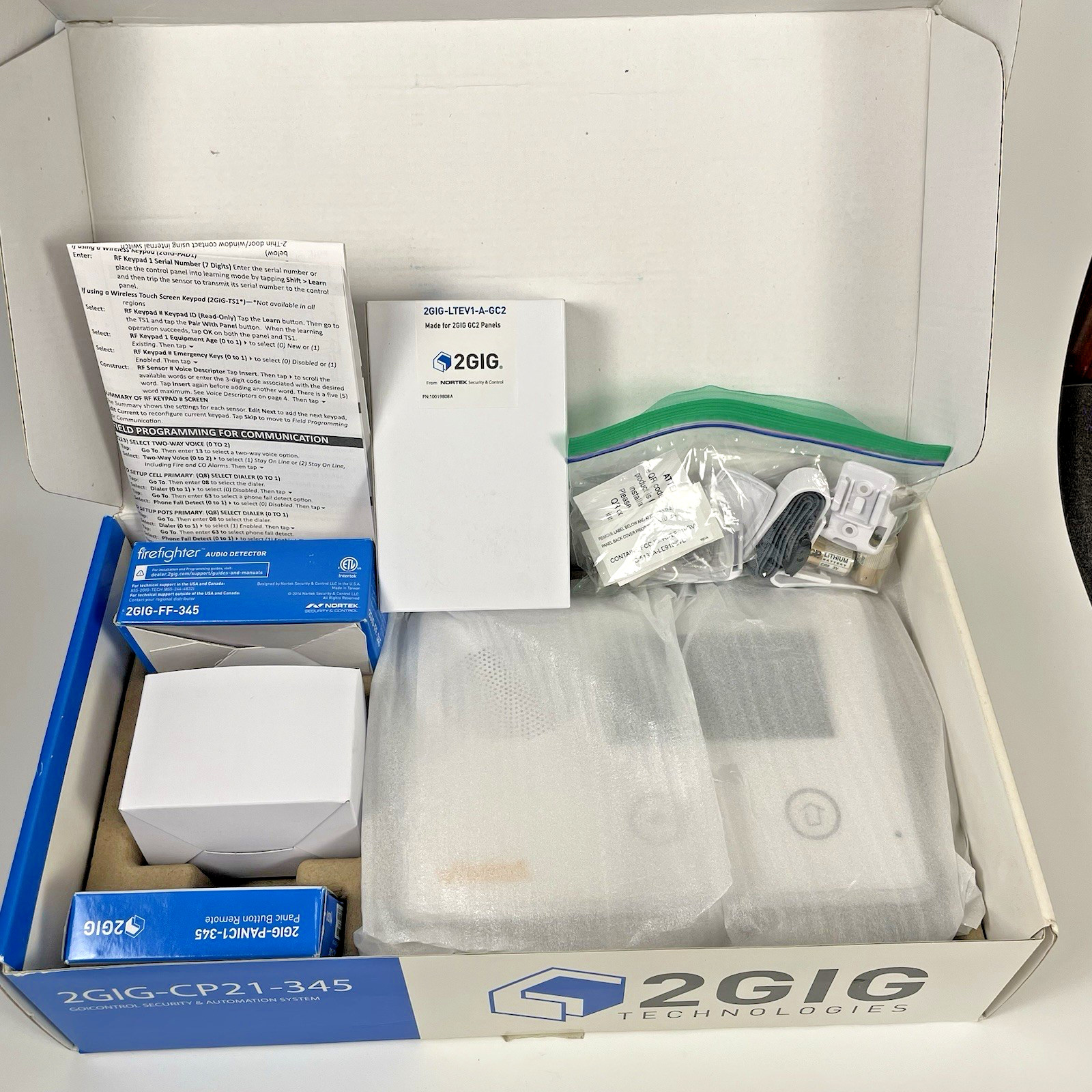 2GIG CP21-345E Vivint GC2 Panel w Sealed Verizon LTE Module Untested
