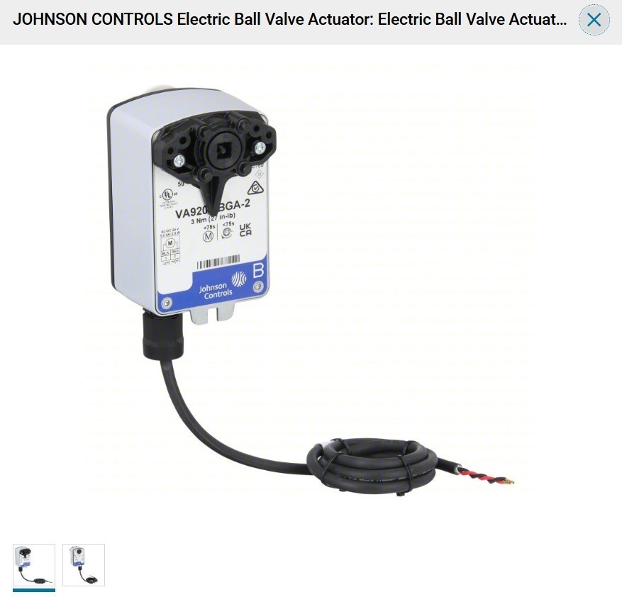 JOHNSON CONTROLS / M9203-BGA-2 / ELECTRIC MOTOR ACTUATOR  NEW IN BOX