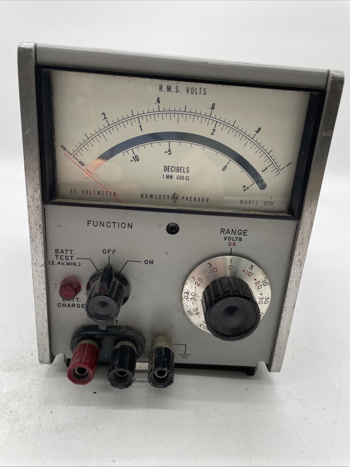 Vintage HP Hewlett Packard Voltmeter AC Model 403B R.M.S. S2