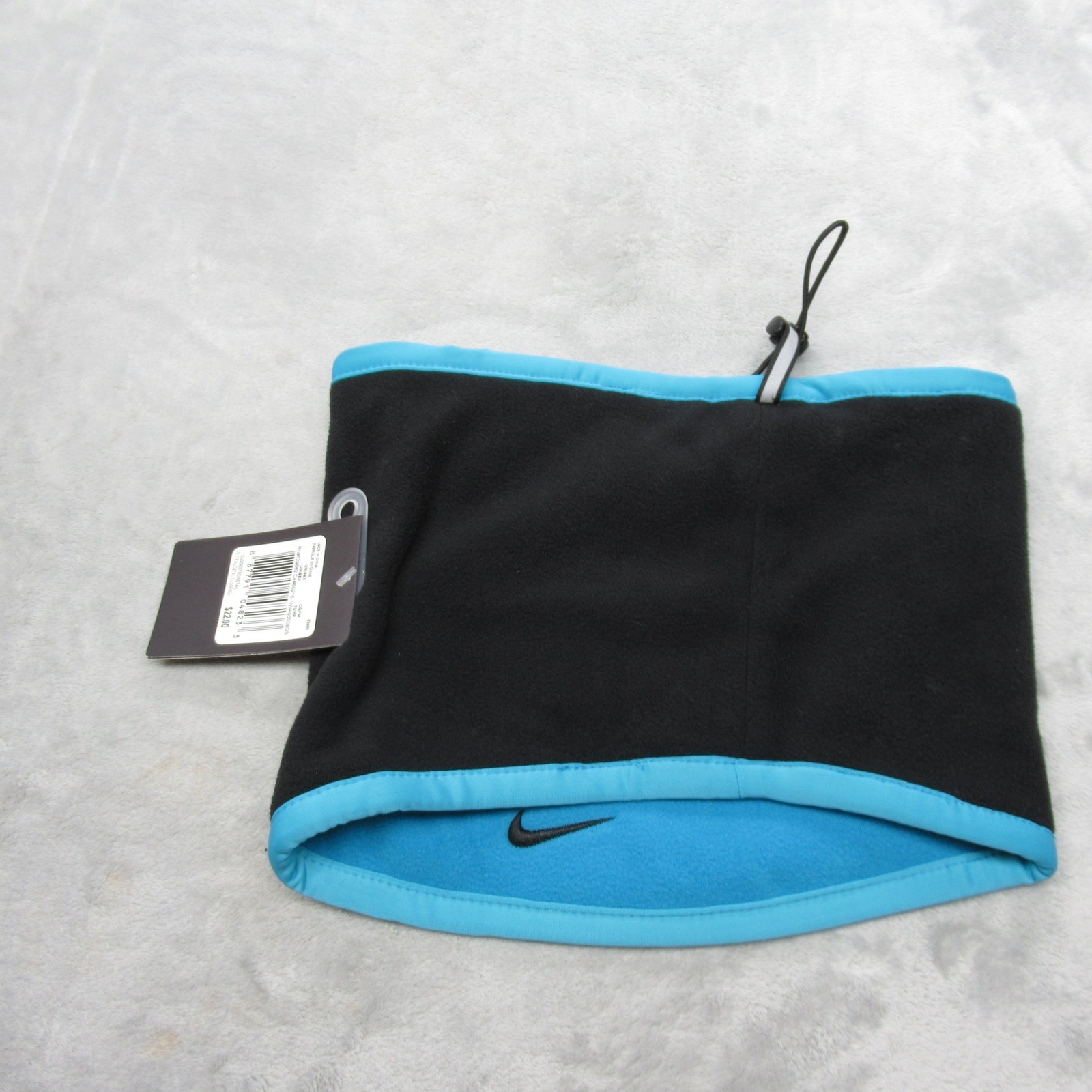 Nike Neck Warmer Unisex OSFM Reversible Blue Black Fleece Activewear Outdoor NWT