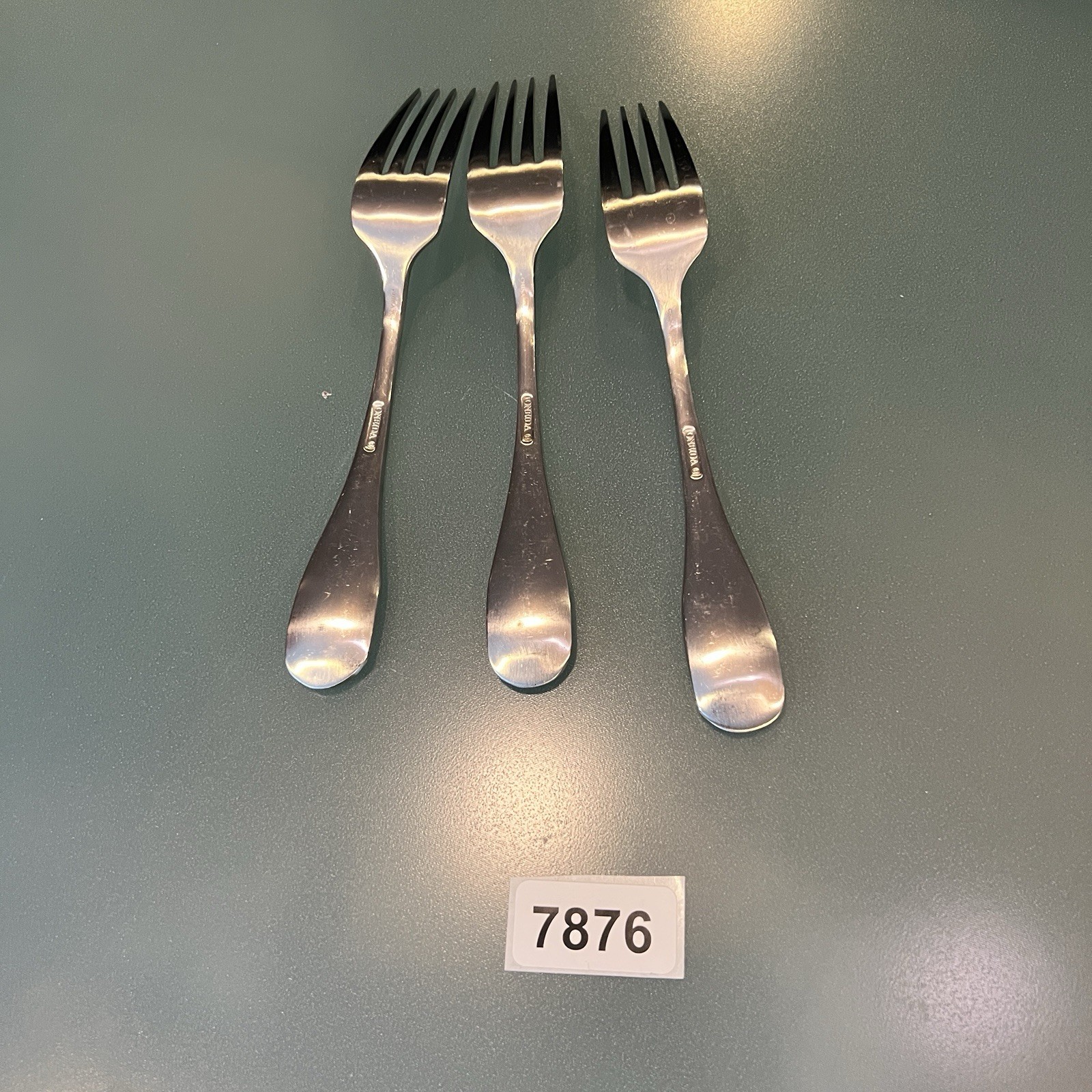 3 Dinner forks Oneida Aptitude 90-212 Stainless Flatware silverware 8”