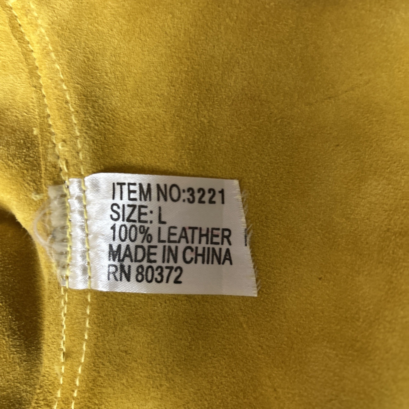 Radnor Welding Cap Size L Cow Hide Leather