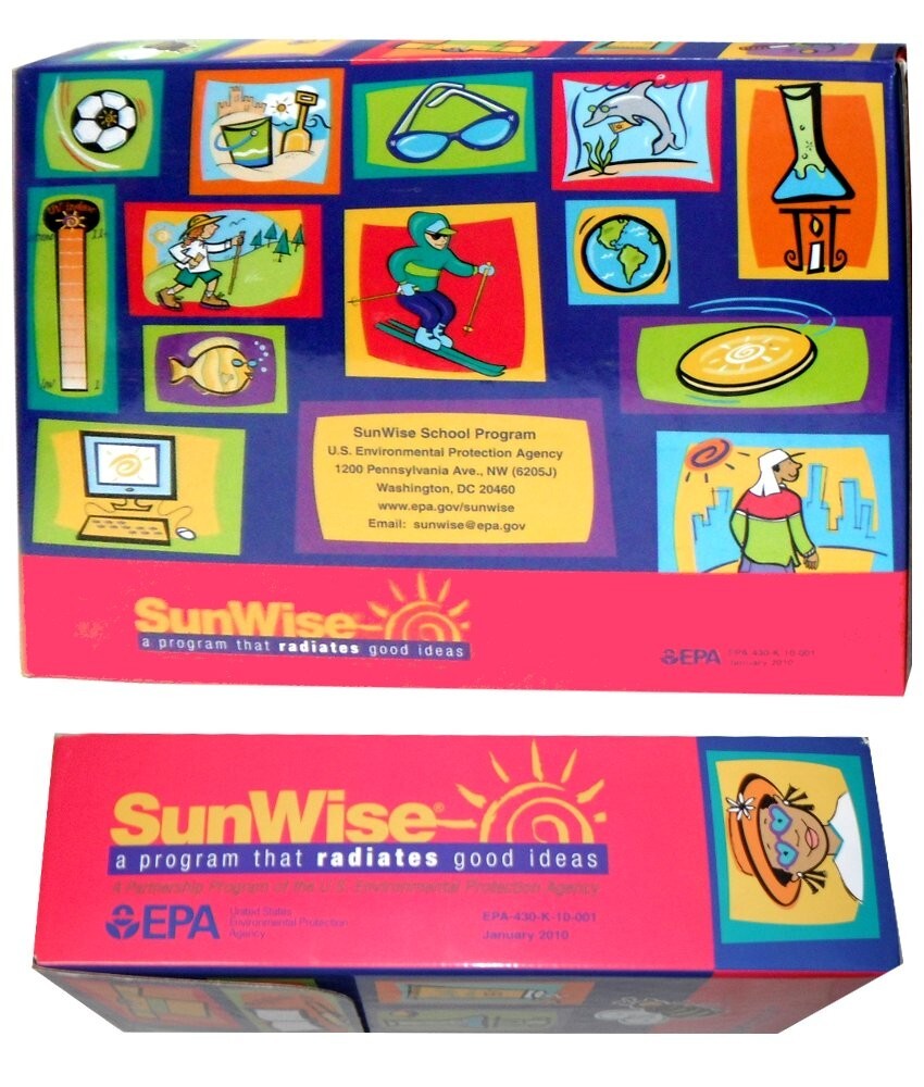 SunWise EPA Sun Safety Teaching Program Kit K-8 Kids Homeschool Curriculum Box