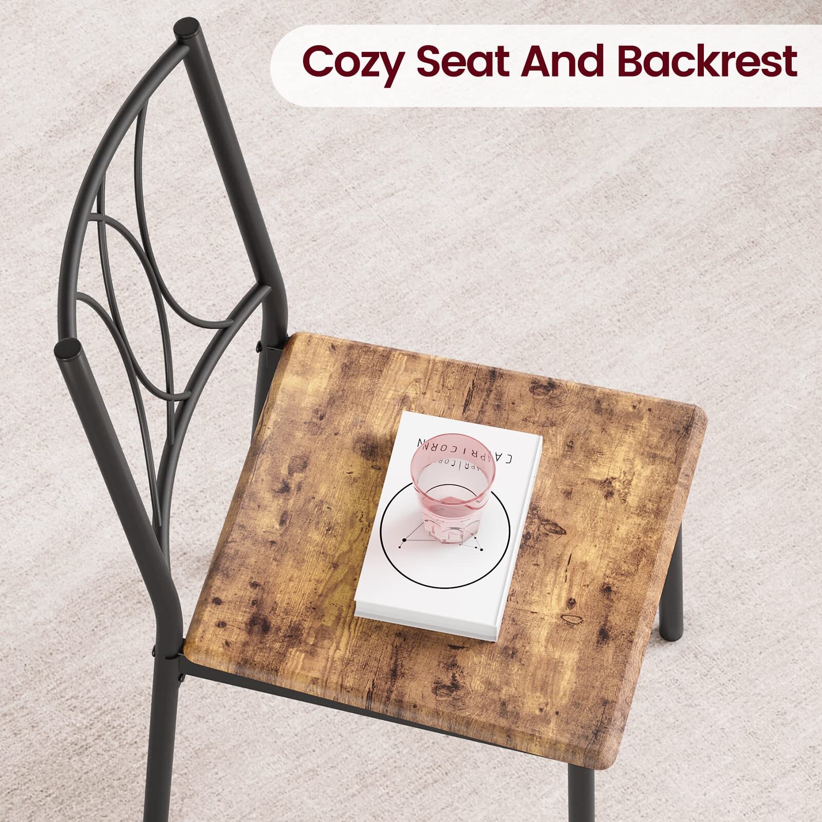 Dining Sets Dining Room Table Set with 4 Upholstered Chairs Kitchen Table Set