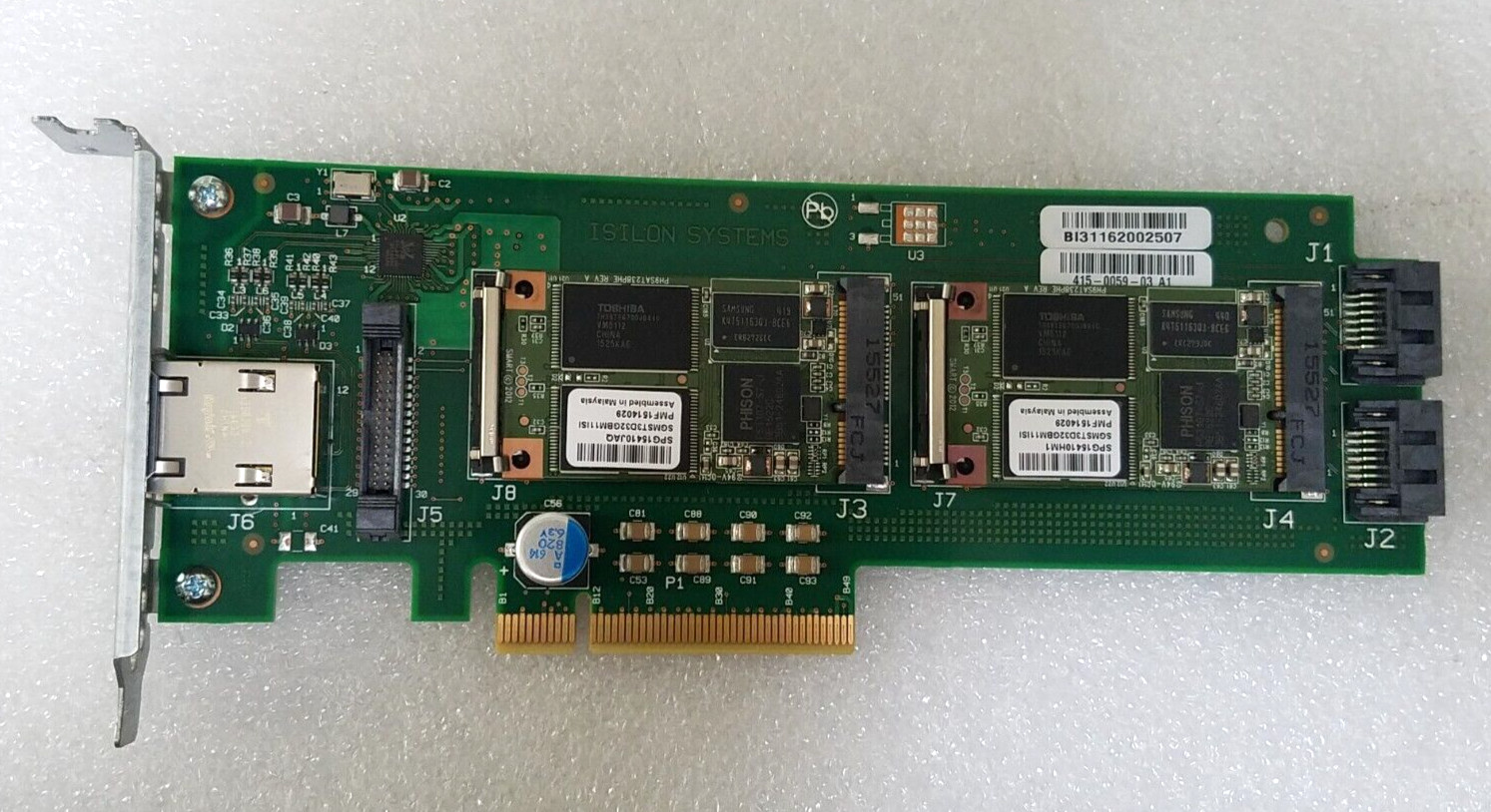 AMC Isilon 415-0059-03 A1 Dual mSATA SSD Boot Drive Carrier w/2x 32GB mSATA SSD