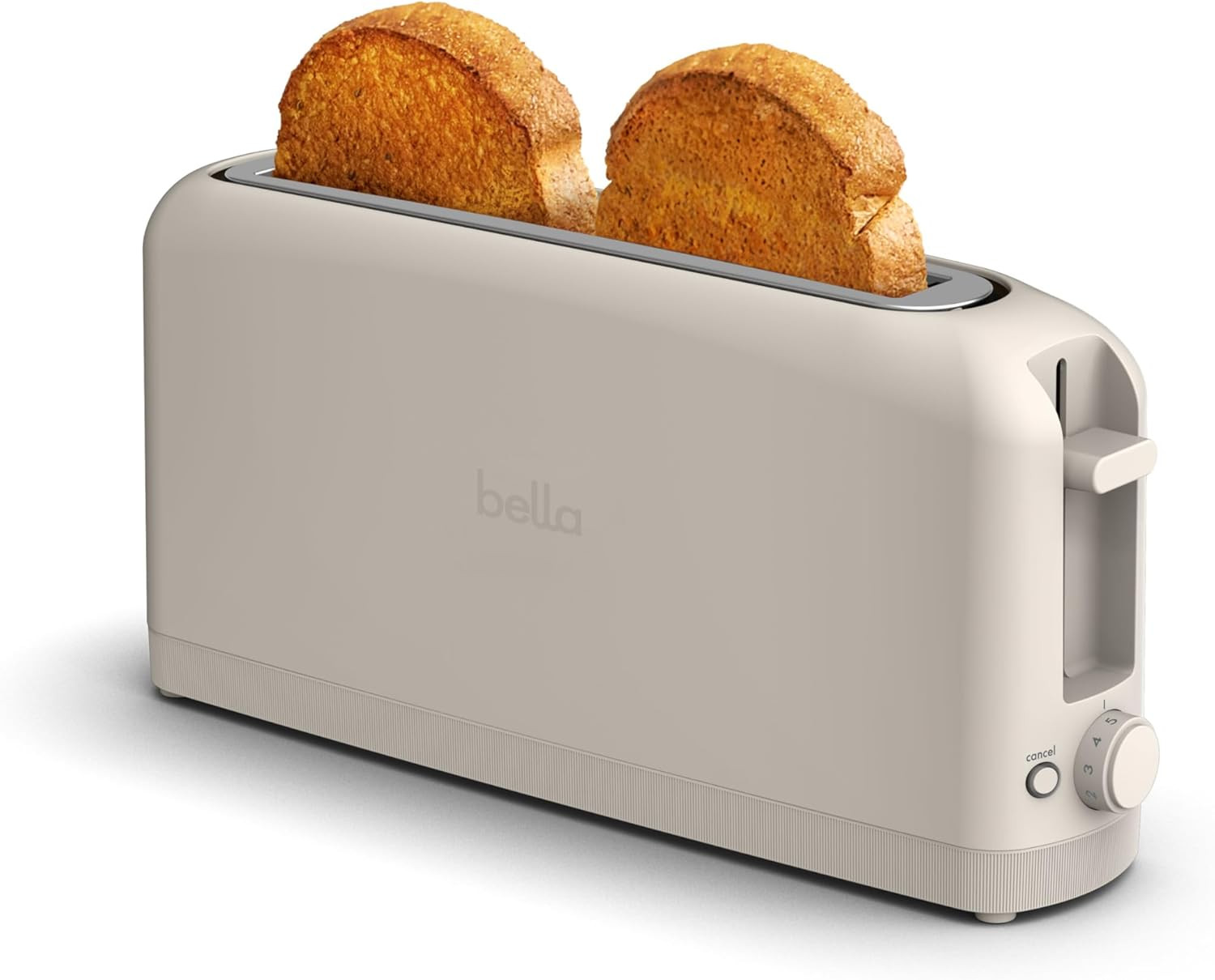 Fits-Anywhere™ Slim Toaster, 2 Slice Extra Long & Wide Slot, Oatmilk