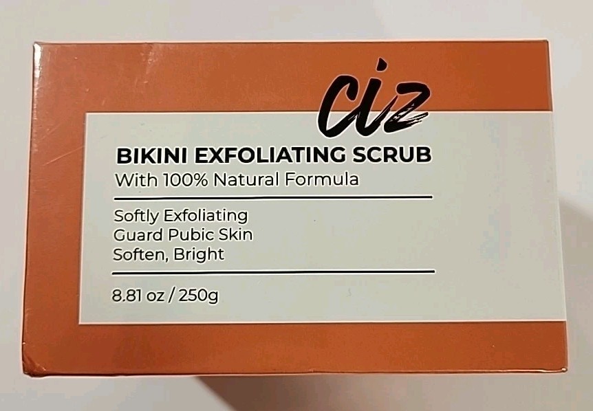 NEW SEALED CIZ Bikini Exfoliating Scrub 100% Natural Formula Soft 8.81oz EX 4/26