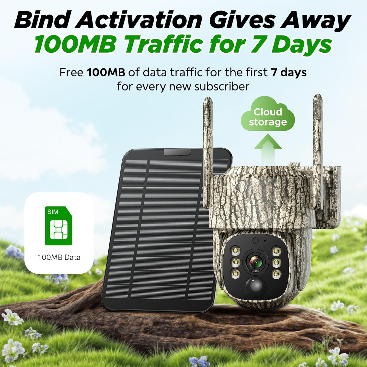 4G LTE Cellular Trail Camera 2 Pack, 2.5K Game Camera Built-in SIM Card Hunting