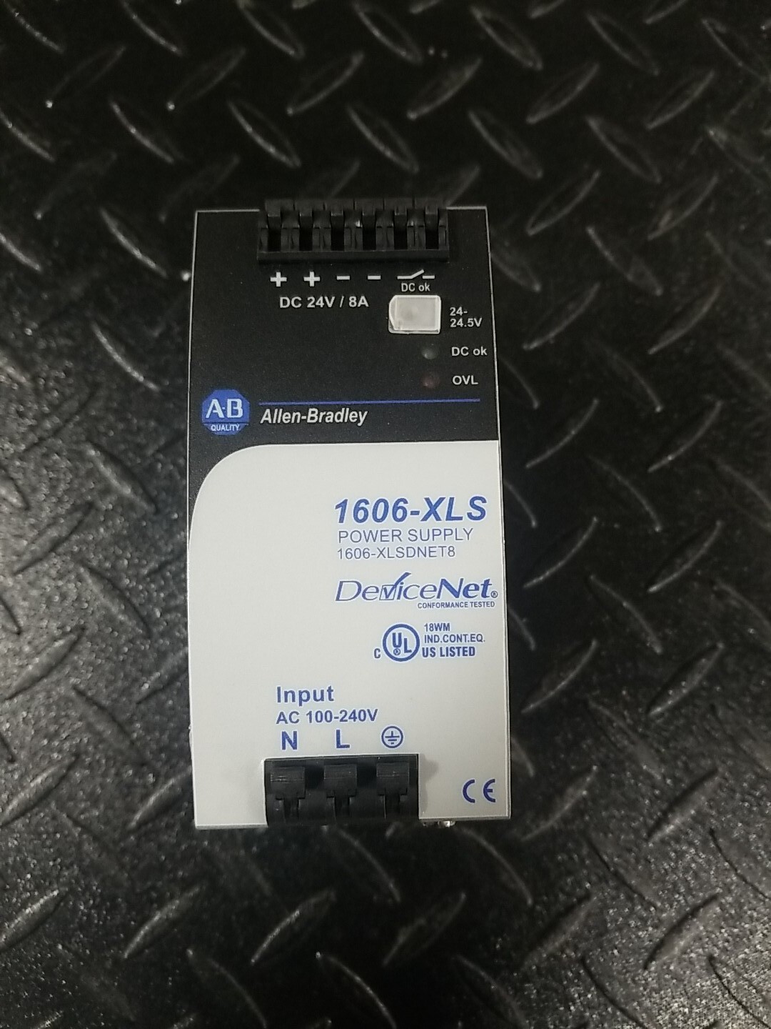 Allen Bradley 1606-XLSDNET8 Ser A DeviceNet Power Supply Used
