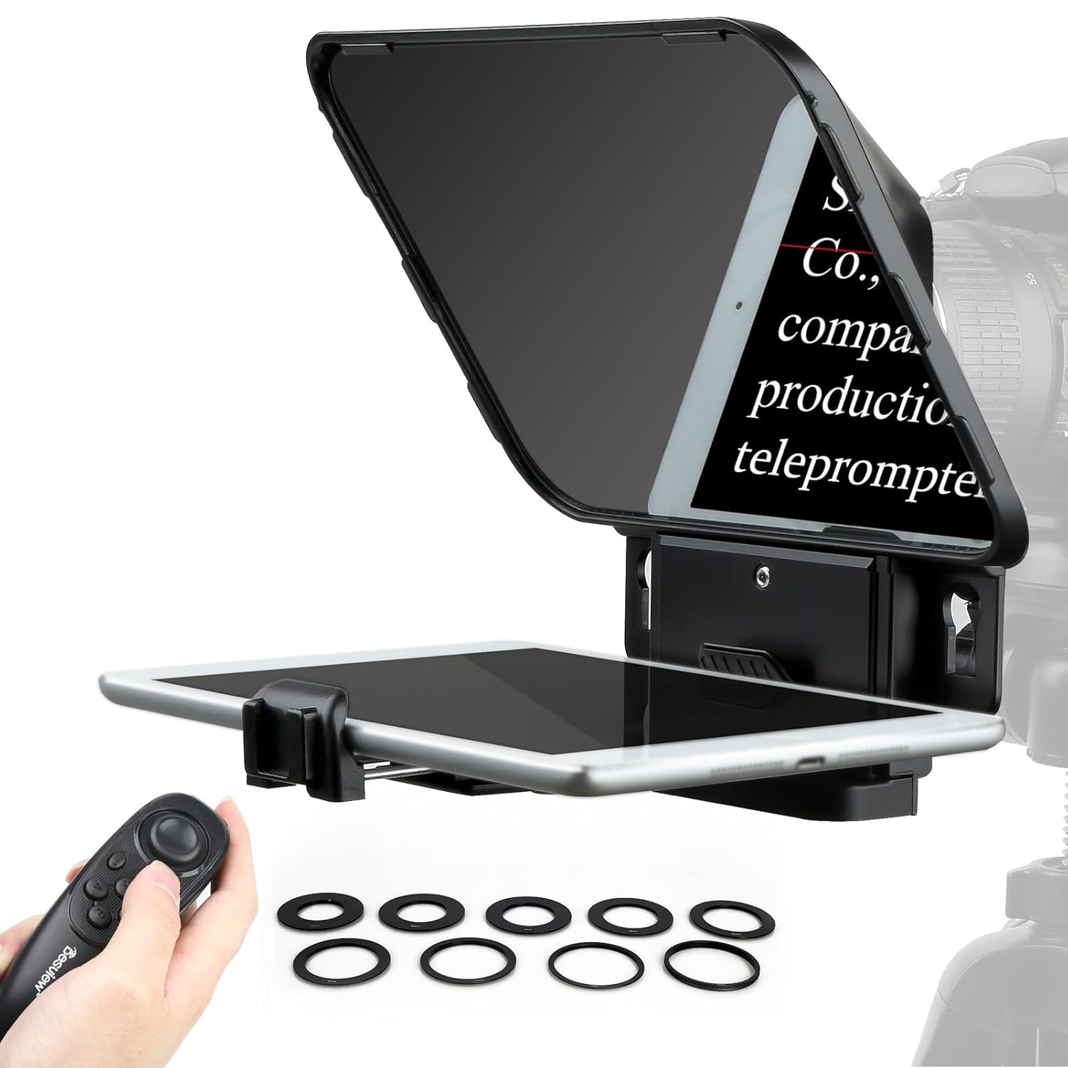 Desview T3 Teleprompter for Camera & Smartphone Video Recording Live Streaming