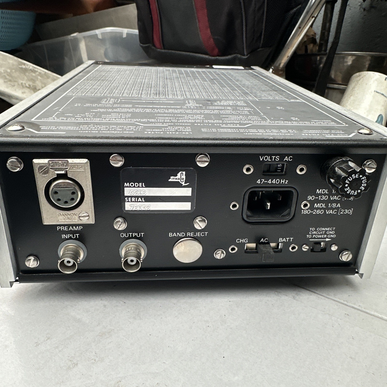 Ithaco Electronic Audio Filter Model 4213