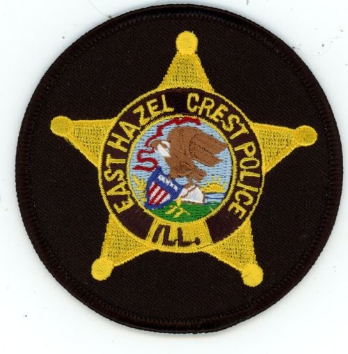 ILLINOIS IL EAST HAZEL CREST POLICE NICE 3 1/2 INCH PATCH SHERIFF