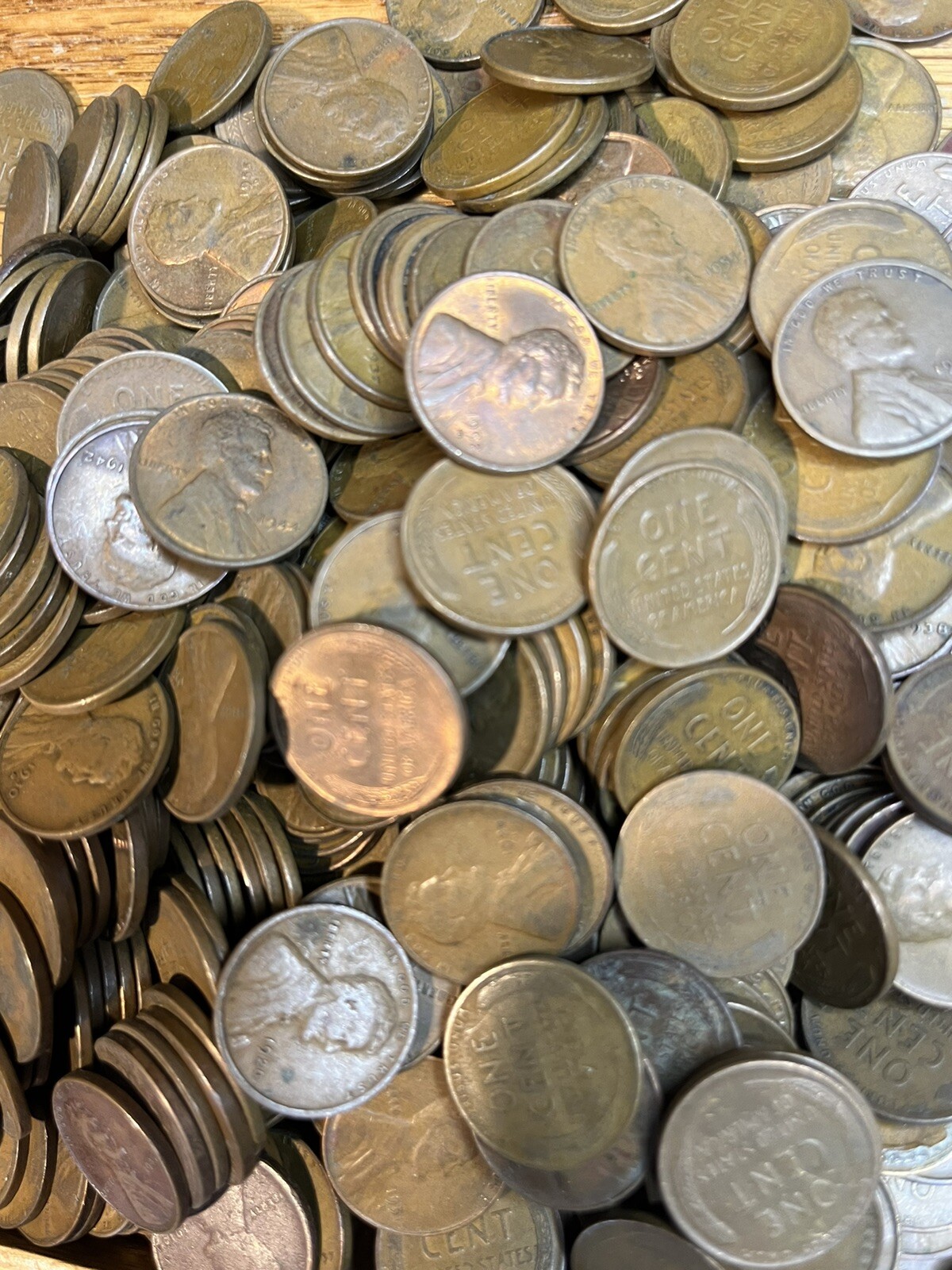 One roll of 50 Wheat Cent Pennies Random Unsearched 1910 - 1958 P,D,S! no culls