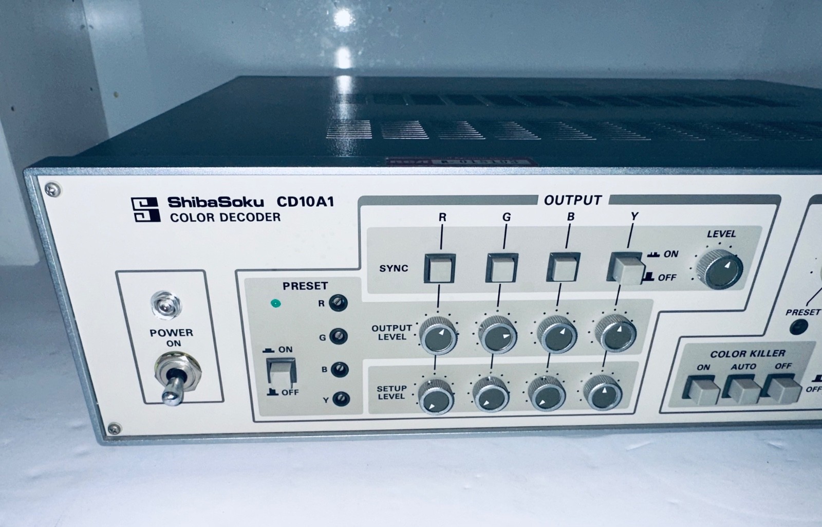 ShibaSoku CD10A1 Color Decoder – RCA Labs Broadcast – Clean & Tested